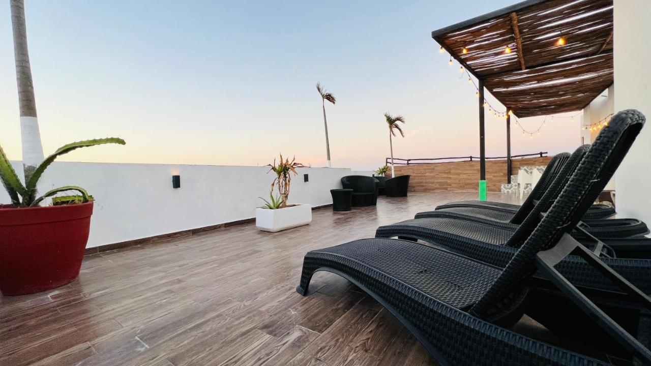 Hotel Mayari Holbox Dış mekan fotoğraf Rooftop at Hotel Habita